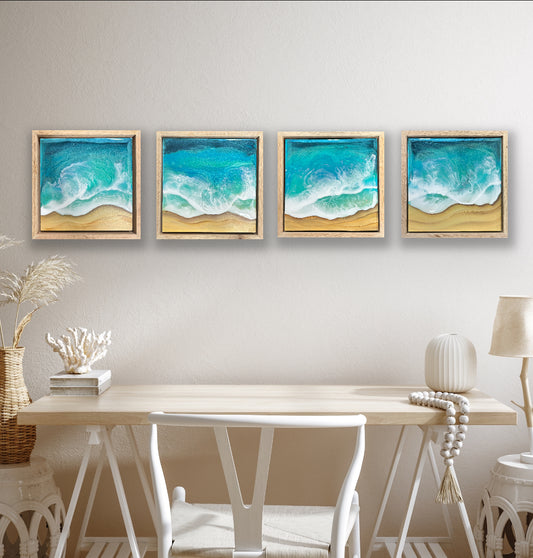 Beach Bliss Quadriptych