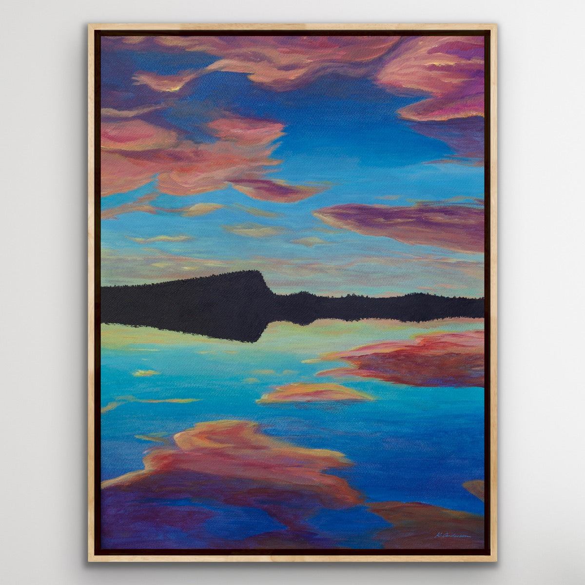 Sunset at Tom Lake [print]