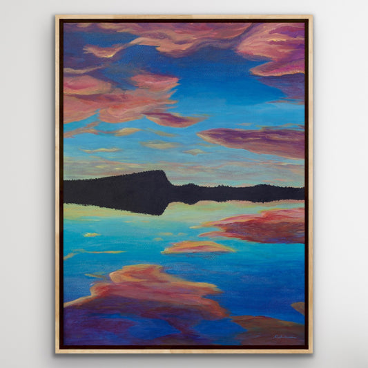 Sunset at Tom Lake [print]