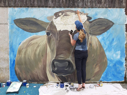 Irish Cow Mural, 2022, Dunmanway, Ireland
